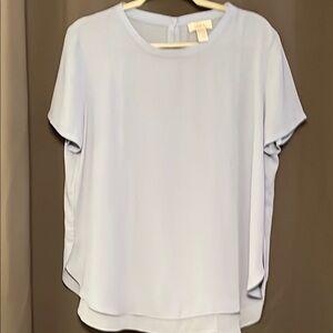 LOFT Powder Blue Dolman Sleeve Blouse Relaxed Fit